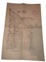 AAA Automobile Club Of Michigan 2 Sided Map, Cheboygan &amp; Emmet County Vi... - $22.14