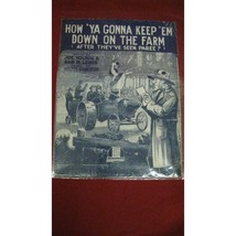 Vintage How &#39;Ya Gonna Keep&#39;em Down On The Farm Sheet Music #47 - $24.74