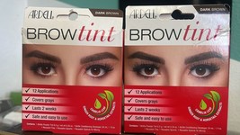 2 Ardell Brow Tint dark brown 12 applications each - $19.79