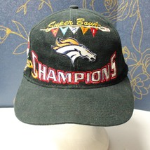 Vintage Denver Broncos Super Bowl XXXII Champions San Diego NFL Hat Cap Black - £7.19 GBP