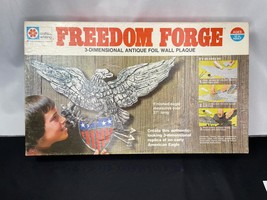 Vintage Freedom Forge Eagle Antique Foil Wall Plaque Crafts Complete MB - £19.98 GBP