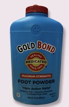 Gold Bond Original Maximum Strength Triple Action Foot Powder 10 Oz Discontinued - £43.45 GBP