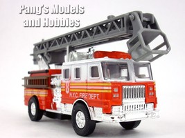 5 inch NYC Fire Department Ladder Truck - NYCFD 1/120 Scale Diecast Model - $22.81 CAD