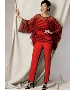 V1491 Vogue Sewing Patterns Misses&#39; Handkerchief-Hem Bands Tunic and Pan... - $21.88