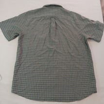 Columbia AM7837 Men's Green/Yellow Plaid Short Sleeve Button-Up Shirt Size XL image 2
