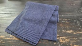 Brooks Brother 100% Wool Navy Heather Blue Scarf Adult OS - £29.58 GBP