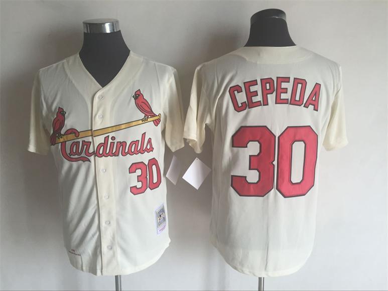 Cardinals #30 Orlando Cepeda Jersey Old Style Uniform Cream - $45.00