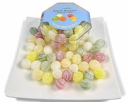 Andy Anand 110 Pc Sugar-Free Hard Candy Spirals. Sweetened With Stevia - 7 Oz - £15.53 GBP