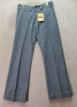 Levi&#39;s Bootcut Pants Mens Size 28 Blue Tab Twills High Rise Pockets Flat Front - £25.41 GBP