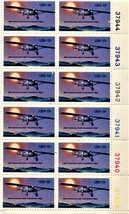 U S Stsmps - 50 Anniversary Solo Transatlantic Flight block of 12 - 13 cent Stam - £2.73 GBP