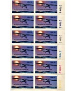 U S Stsmps - 50 Anniversary Solo Transatlantic Flight block of 12 - 13 c... - $4.48 CAD