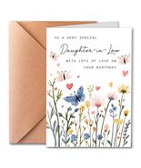 PTRUKD Funny Birthday Card for Daughter-In-Law with Envelope Butterfly D... - $181.75 MXN