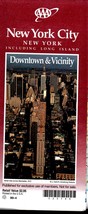 Map N.Y.C. -  New York, Downtown &amp; Vicinity Including Lang Island (2 Map... - £4.74 GBP