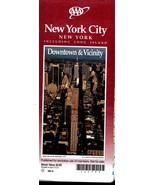 Map N.Y.C. -  New York, Downtown &amp; Vicinity Including Lang Island (2 Map... - £3.83 GBP