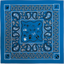 Printed Image Paisley Animal Tracks Bandana Footprints Badger Elk Raccoo... - $12.55