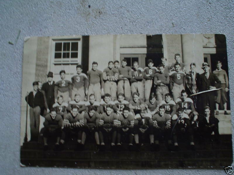 1930s Era Boys High School Football Team Postcard - $18.81