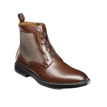 Stacy Adams Thompson Plain Toe Elastic Lace Boot Brown 25730-200 image 8