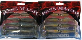 2 Count Team Luck E Strike USA Bass Magic 2.5&quot; BM25-5-8 Green Shiner 8 Per Bag - £17.37 GBP