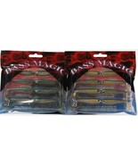 2 Count Team Luck E Strike USA Bass Magic 2.5&quot; BM25-5-8 Green Shiner 8 P... - €19,00 EUR
