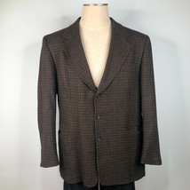 Gianfranco Ruffini Sports Jacket Blazer Mens 44 R Brown Tweed Wool Cashmere - £22.61 GBP