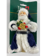 Vintage Trim A Home Dark Blue Robe 6 in Mini Tree Topper - $25.71 CAD