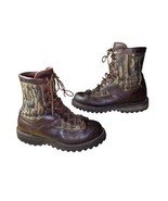 VTG Danner GORE-TEX SZ 8.5 EE Brown Leather Camo Hunting Boots USA MADE - $104.23 CAD