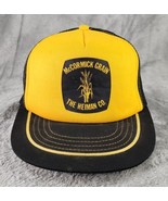 J.F. Beaver Trucker Hat Black Yellow McCormick Grain Grunge 80s Vintage Cap - £43.60 GBP