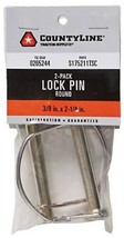 CountyLine 22KITA085 Round Lock Pins 3/8 inch x 2-1/4 inch Silver 2-Pack - £14.46 GBP