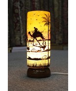 Camel Skin Lighting Table lamp, Handmade art lamp gift, Anniversary gift... - £120.19 GBP