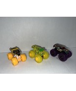Monster Jam Trucks Lot Of 3, Toxic Rodger Dodger, Earth Shaker And One B... - $444.20 MXN
