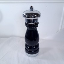 Vintage Williams Bounds Wooden Black salt Pepper Hand Grinder Mill WM Ad... - $48.00