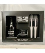 Redken Brews Men Gift Set extra clean shampoo &amp; clay pomade &amp; toothbrush... - £31.31 GBP