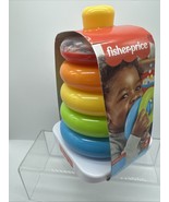Fisher-Price Baby Stacking Toy Rock-A-Stack RolyPoly Base 5 Colorful Rin... - $110.30 MXN