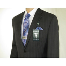 Men RALPH LAUREN Suit Wool Blend Two Button Classic Pinstripe Formal 0151 Gray image 5