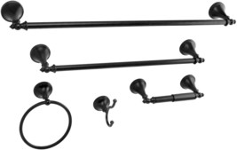 Naples Bathroom Hardware Set By Kingston Brass Bahk1612478K, Matte Black... - $109.93