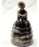 Vintage SUMMIT ART GLASS 5&quot; MELANIE SOUTHERN BELLE - Charcoal &amp; Ash Gray... - $32.84 CAD