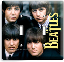 The Beatles John George Paul Ringo 2 Gang Light Switch Plates Music Studio Decor - £10.39 GBP
