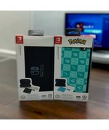 2 Nintendo Switch Lite Protection Case Kit PowerA Pokemon &amp; Classic Blac... - £27.83 GBP
