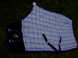 Horse Cotton Sheet Blanket Rug Summer Spring Purple 5332 - $39.99