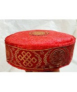 Woven Embroidered Red Traditional Igbo kufi Velvet Hat Cap .Nigerian Wed... - €40,52 EUR+