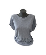 Terra &amp; Sky Women’s 0X (14w) Peplum Knit Top Shirt Blue White Striped - $9.48 CAD