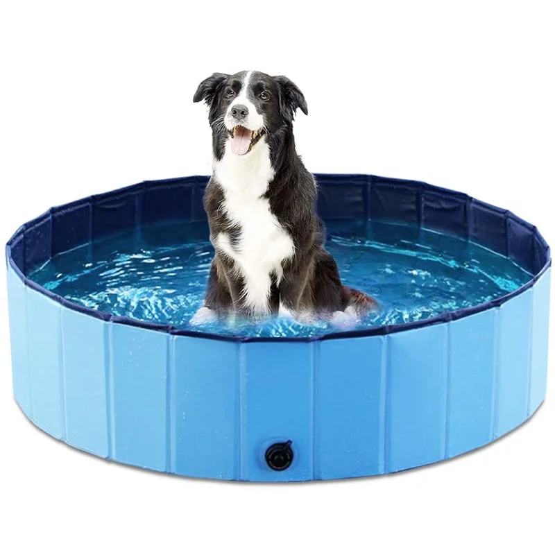 NEW Pet Dog Swimming Pool Foldable Pet Pool Bath Swimming Tub Dog Collapsible - £59.45 GBP