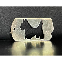 925 STERLING SILVER SCOTTISH TERRIER SILHOUETTE DOG TAG PENDANT SKY - $32.18