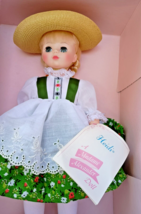 Madame Alexander Doll Heidi W Hat, Shoes 1980s  Vintage 14&quot; Tall  #1580 - $19.75