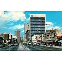 Vintage Canada Chrome Postcard, Winnipeg Street View Portage Avenue from... - $7.85