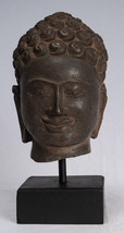 Statue de Bouddha - Ancien Dvaravati Style Thai Pierre Tête - 22cm/9 &quot; - £888.50 GBP