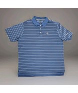 Adidas Mens Polo Shirt Size XL  Climate Golfing Blue White Stripe Keowee... - £6.90 GBP