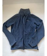 Columbia Womens Size Medium Blue Full Zip Fleece Jacket Polyester - £17.34 GBP