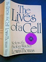The Lives of a Cell Lewis Thomas Hardcover 1974 6th Printing Book Club Edition - £8.78 GBP