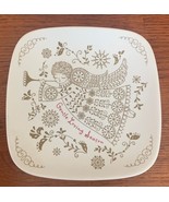 Hallmark Christmas plates, Angel square plate, 5x5 inch - $167.48 MXN